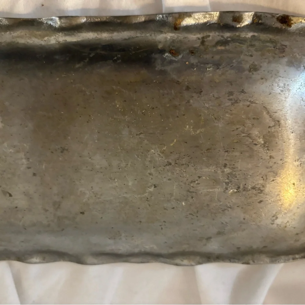 Silver Decorative Tray with Rabbit Design - Picture 7 of 8